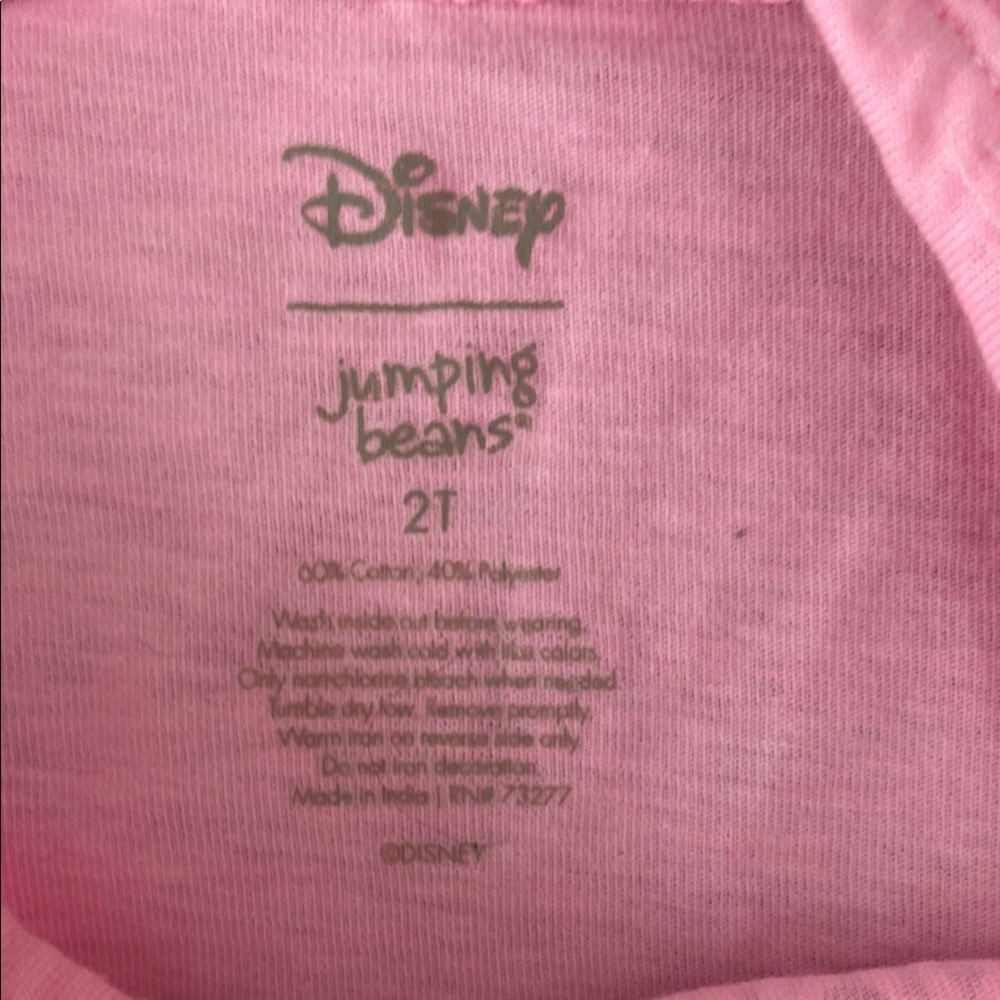 Disney Pink and Gold Minnie Mouse Short Sleeve Tee - Picture 2 of 6